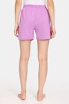 Rosaline Mystic Town Knit Cotton Shorts - Crocus — thumbnail 3