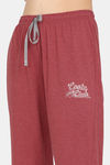 Rosaline Serenity Knit Cotton Pyjama Set - Garnet — thumbnail 6
