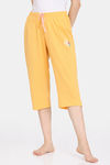 Rosaline Serenity Knit Cotton Capri - Citrus — thumbnail 2