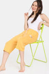 Rosaline Serenity Knit Cotton Capri - Citrus — thumbnail 4