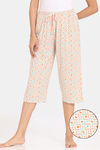 Rosaline Serenity Knit Cotton Capri - Oatmeal — thumbnail 1