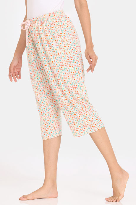 Rosaline Serenity Knit Cotton Capri - Oatmeal — image 2