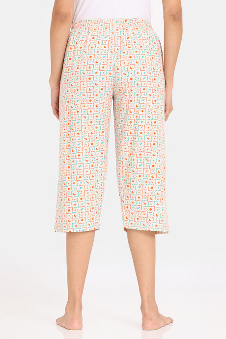Rosaline Serenity Knit Cotton Capri - Oatmeal — image 3