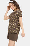Rosaline Bon Appetit Knit Cotton Shorts Set - Crocodile — thumbnail 2