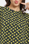 Rosaline Fruit Fusion Knit Cotton Shorts Set - Scarab — thumbnail 5