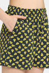 Rosaline Fruit Fusion Knit Cotton Shorts Set - Scarab — thumbnail 6
