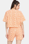 Rosaline Fruit Fusion Knit Cotton Shorts Set - Ecru — thumbnail 3