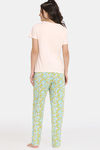 Rosaline Disco Daze Knit Cotton Pyjama Set - Eggnog — thumbnail 3