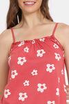 Rosaline Disco Daze Knit Cotton Pyjama Set - Cranberry — thumbnail 5