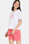 Rosaline Slangsync Knit Poly Shorts Set -Plumeria — thumbnail 2