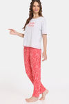 Rosaline Knit Poly Pyjama Set - Plumeria — thumbnail 2