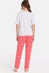 Rosaline Knit Poly Pyjama Set - Plumeria — thumbnail 3