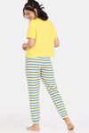 Rosaline Mickey & Donald Knit Poly Pyjama Set -Marshmallow — thumbnail 3