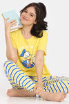 Rosaline Mickey & Donald Knit Poly Pyjama Set -Marshmallow — thumbnail 4