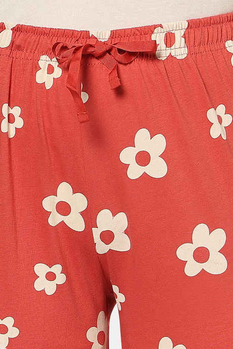 Rosaline Knit Cotton Pyjama - Cranberry — image 6