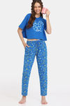 Rosaline Mickey & Donald Knit Cotton Pyjama -Skydiver — thumbnail 4