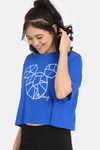 Rosaline Mickey & Donald Knit Cotton Sleep Top - Skydiver — thumbnail 2