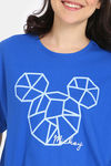 Rosaline Mickey & Donald Knit Cotton Sleep Top - Skydiver — thumbnail 5