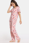 Rosaline Sugar Rush Knit Cotton Pyjama Set - Blossom — thumbnail 2