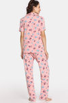 Rosaline Sugar Rush Knit Cotton Pyjama Set - Blossom — thumbnail 3
