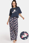 Rosaline Mystic Wonders Knit Cotton Pyjama Set - Poseidon — thumbnail 1