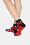 Rosaline Ankle Socks (Pack Of 2) - Grey star Black Print — thumbnail 4