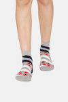 Rosaline Ankle Socks (Pack Of 2) - Grey star Black Print — thumbnail 5