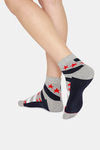 Rosaline Ankle Socks (Pack Of 2) - Grey star Black Print — thumbnail 7