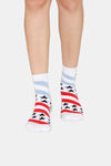 Rosaline Ankle Socks (Pack Of 2) - White Stripes White star — thumbnail 2