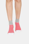Rosaline Ankle Socks (Pack Of 2) - White Stripes White star — thumbnail 5