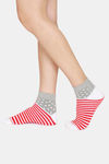 Rosaline Ankle Socks (Pack Of 2) - White Stripes White star — thumbnail 6
