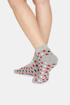 Rosaline Ankle Socks (Pack Of 2) - Black Grey star — thumbnail 4