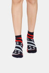 Rosaline Ankle Socks (Pack Of 2) - Black Grey star — thumbnail 5