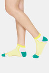 Rosaline Low Cut Socks (Pack Of 2) - Lavender Yellow — thumbnail 3