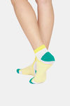 Rosaline Low Cut Socks (Pack Of 2) - Lavender Yellow — thumbnail 4