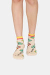Rosaline Ankle Socks (Pack Of 2) - Black White — thumbnail 2