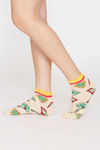 Rosaline Ankle Socks (Pack Of 2) - Black White — thumbnail 3