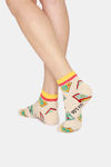 Rosaline Ankle Socks (Pack Of 2) - Black White — thumbnail 4
