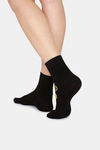 Rosaline Ankle Socks (Pack Of 2) - Black White — thumbnail 7