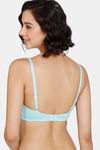 Zivame Basics Double Layered Non Wired 3/4th Coverage Sag Lift Bra - Aruba Blue — thumbnail 2