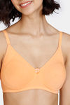 Zivame Basics Double Layered Non Wired 3/4th Coverage Sag Lift Bra - Cantaloupe — thumbnail 4