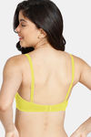 Zivame Basics Double Layered Non Wired 3/4th Coverage Sag Lift Bra - Minion Yellow — thumbnail 2