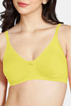 Zivame Basics Double Layered Non Wired 3/4th Coverage Sag Lift Bra - Minion Yellow — thumbnail 4