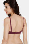 Zivame Basics Double Layered Non Wired 3/4th Coverage Sag Lift Bra - Rhododendron — thumbnail 2