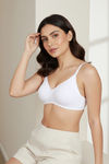 Zivame Basics Double Layered Non Wired 3/4th Coverage Sag Lift Bra - White — thumbnail 2