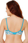 Rosaline All Day Comfort Rose Print Wirefree Bra- Green — thumbnail 3