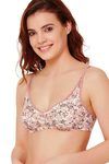 Rosaline All Day Comfort Rose Print Wirefree Bra- Peach — thumbnail 2