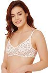 Rosaline All Day Comfort Floral Fun Wirefree Bra- White floral — thumbnail 2