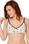 Rosaline All Day Comfort Floral Fiesta Wirefree Bra- Wine — thumbnail 1