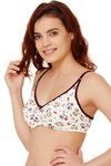 Rosaline All Day Comfort Floral Fiesta Wirefree Bra- Wine — thumbnail 2